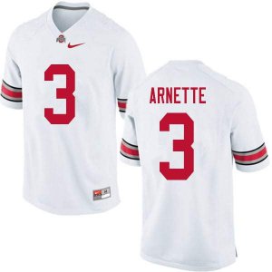 Men's Ohio State Buckeyes #3 Damon Arnette White Nike NCAA College Football Jersey August UZD4144NY